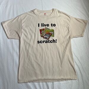 Funny Tee - I live to Scratch